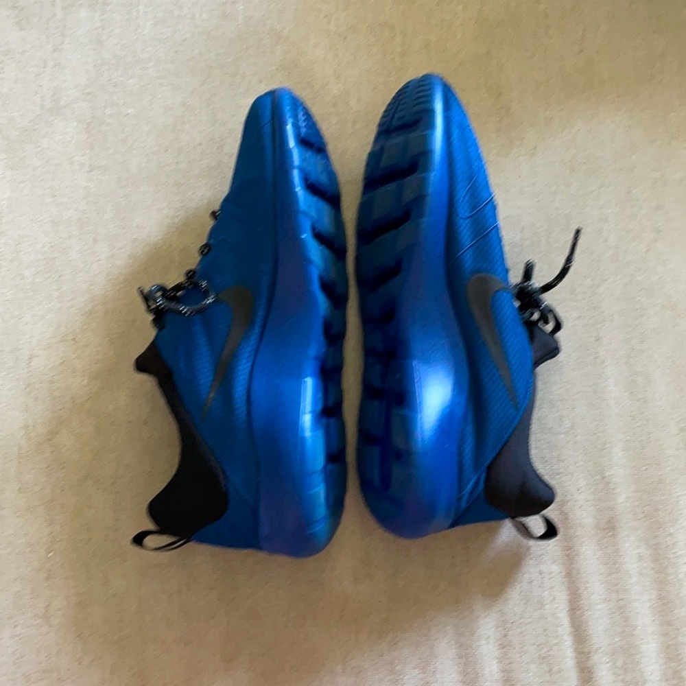 Nike. Blue & black shoes.  Worn once.